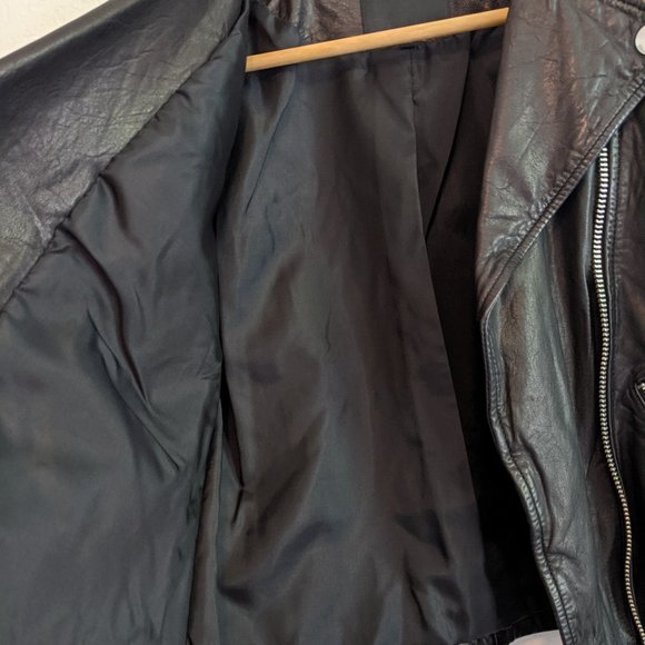 Madewell Washed Leather Motorcycle Jacket - Picture 3 of 8